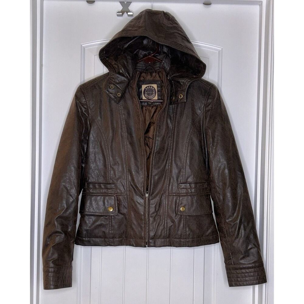 GIACCA 5 STAR OUTERWEAR WOMENS SIZE S‎ BROWN COAT